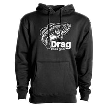 Load image into Gallery viewer, Drag Men's Large Mouth Black 10oz Heavy Duty Hoodie