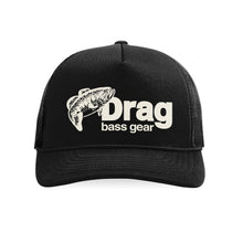 Load image into Gallery viewer, Drag Large Mouth Black Old School Foam Front Trucker Hat
