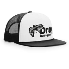 Load image into Gallery viewer, Drag Small Mouth White/Black Old School Foam Front Trucker Hat
