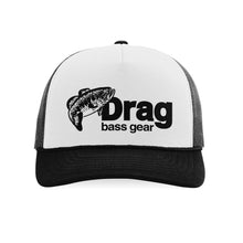Load image into Gallery viewer, Drag Small Mouth White/Black Old School Foam Front Trucker Hat