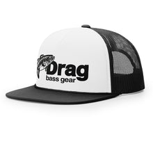 Load image into Gallery viewer, Drag Small Mouth White/Black Old School Foam Front Trucker Hat