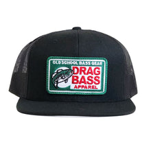 Load image into Gallery viewer, Drag Big Chief Black Flatbill Snapback Trucker Hat