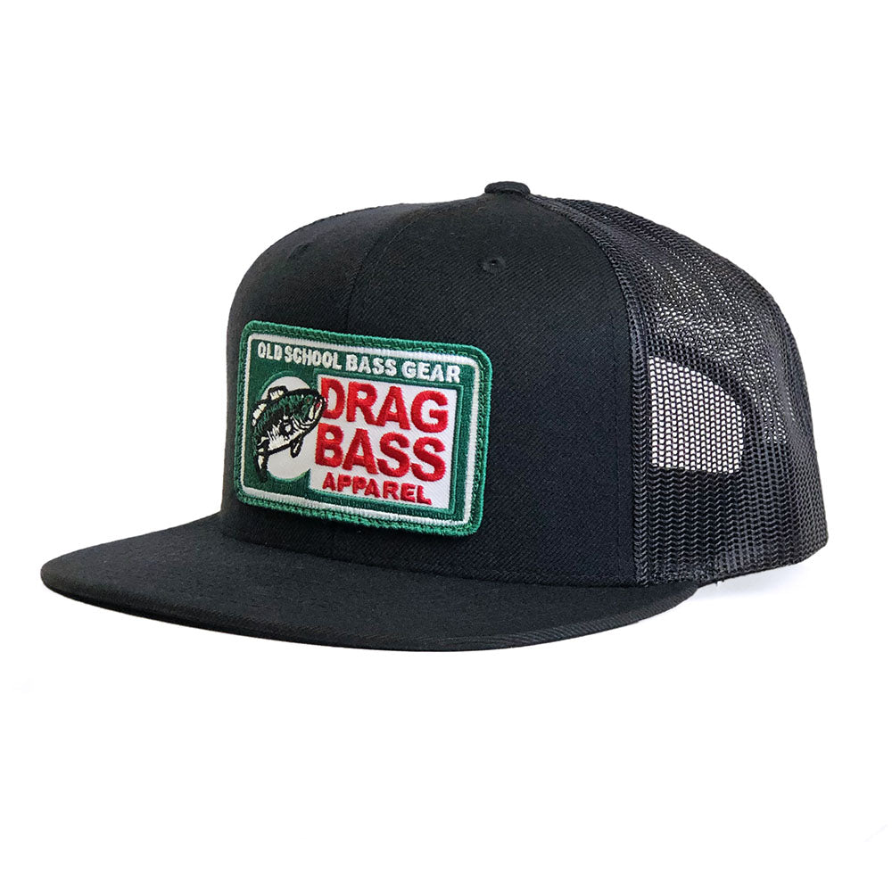 Drag Big Chief Black Flatbill Snapback Trucker Hat – Drag Bass Gear