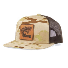 Load image into Gallery viewer, Drag Desert Sands Camo Flatbill Snapback Trucker Hat