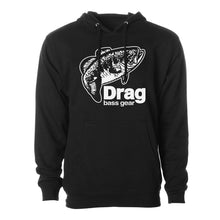 Load image into Gallery viewer, Drag Men&#39;s Large Mouth Black 8.5oz Hoodie
