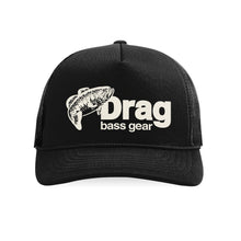 Load image into Gallery viewer, Drag Large Mouth Black Old School Foam Front Trucker Hat
