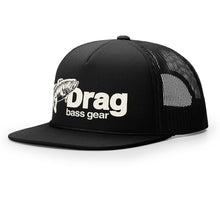 Load image into Gallery viewer, Drag Large Mouth Black Old School Foam Front Trucker Hat
