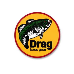 Drag Bass Gear Logo Sticker - 5"