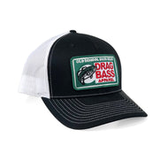 Drag Big Chief Black/White Snapback Trucker Hat - Drag Bass Gear