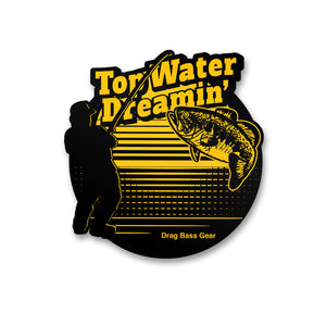 Drag Bass Gear Top Water Dreamin' Sticker - 5" X 4.75"