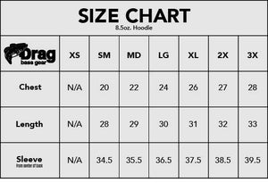 Drag Men's Large Mouth (Black) 8.5oz Hoodie - Multiple Colorways